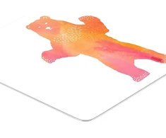 Automagnetola Bonamaison stačiakampis pop art stiliaus skaitmeniniu būdu atspausdintas pelės kilimėlis su neslystančiu pagrindu, skirtas biurui ir namams, dydis: 22x18 cm