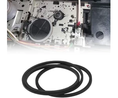 Automagnetola Ecsing 100 maišytų kasetinių magnetofonų dirželių pakuotė, įvairūs įprasti dirželiai, maišyti patefonų pavaros dirželiai, priedai patefonams, walkman'ams, dvd įrenginiams