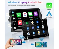 Automagnetola Hikity 2+64g 8 colių android 13 automobilinis radijas, skirtas renault dacia duster sandero logan dokker, belaidis carplay, bluetooth automobilinis radijas su navigacija, wifi mirror link, android auto fm rds swc atbulinės eigos kamera