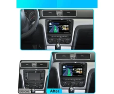 Automagnetola Joyx android 10 automobilinis radijas, tinkamas vw passat/golf/skoda/seat - 4g + 64g - įmontuotas dsp carplay android car - galinio vaizdo kamera canbus free - 8 colių - su dab vairo valdymu 4g wifi
