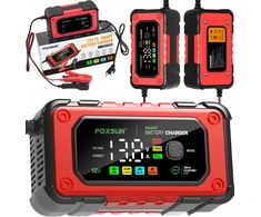 Automatinis automobilinis akumuliatorių įkroviklis su remonto funkcija 12v 7a