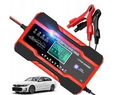 Automatinis automobilinis akumuliatorių įkroviklis su 12v 24v akumuliatoriaus remonto funkcija