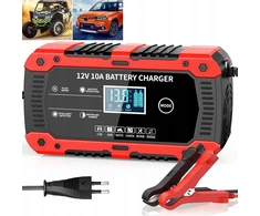 Automobilinis akumuliatorių įkroviklis 12v 10a Lcd su remonto funkcija