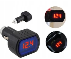 Automobilinis voltmetras 12v 24v Led