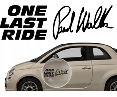 Automobilio lipdukas, ant automobilio, lango, dažų, Paul Walker one last ride 15cm