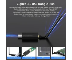 Avatto Zigbee 3.0 Usb Dongle Plus universalus Zigbee Gateway Hub Ti Cc2652p + Cp2102n Zigbee Usb raktas maršrutizatorius/koordinatorius, skirtas Zha Home Assistant arba Zigbee2mqtt, Open Hab ir kt.