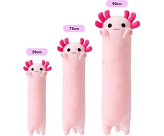 Axolotl pliušinis žaislas, minkštas žaislas - kawaii pliušinė pagalvėlė - dovana vaikams mergaitėms nuo 12 metų (rožinis, 50 cm)