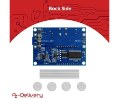 Azdelivery hw-140 dc-dc buck boost galios keitiklis automatinis step up/down, voltų ir amperų matuoklis lcd ekranas, įtampos keitiklis 3a 5.5v-30v į 0.5v-30v suderinamas su arduino, įskaitant e-knygą!