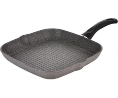 Ballarini Cortina Granitium keptuvė-grilis, nikelio spalvos, pilka, 28 cm