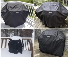 Barbecue cover weatherproof waterproof 100 x 60 x 95 cm juodas
