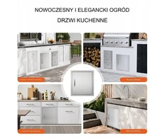 BBQ Nerūdijančio plieno grilio durelės
