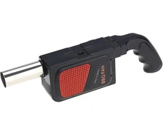 Bbq pūstuvas, nešiojamas elektrinis bbq pūstuvas skirtas stovyklavimui, iškyloms, lauko kepsninėms, gaminimo įrankis su patogia rankena ir be apribojimų maitinimo laidu, numatytasis