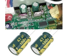 Monitorius Be In Your Mind 10 vnt. 47uf 100v 105°c radialiniai aukšto dažnio aliuminio elektrolitiniai kondensatoriai ± 20%, tinkami televizorių lcd monitorių žaidimų remonto dalims 8 x 12 mm