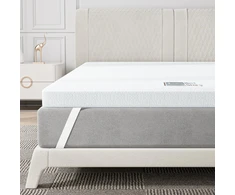 Lova Bedstory 6 cm antčiužinis, 150 x 190 cm, viskoelastinis antčiužinis su vėsinančiu geliu, memory foam antčiužinis, nuimamas ir skalbiamas antčiužinis