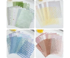 Bekecidi 60 lapų scrapbooking popieriaus rinkinys, "pasidaryk pats" dekoravimo medžiagos, tinklinis specialus popieriaus rinkinys, rankų darbo tekstūruotas popierius scrapbooking žurnalui, 4 stiliai