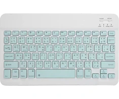 Belaidė bluetooth klaviatūra, 10 colių rašomoji mašinėlė, neslystantis valdymo skydelis, tylūs klavišai, atspari vandeniui, nešiojama, itin plona, skirta išmaniesiems telefonams, planšetiniams kompiuteriams, nešiojamiesiems kompiuteriams (thai šviesiai ža