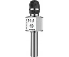 Belaidis karaoke mikrofonas Bonaok Bluetooth Led, D-3