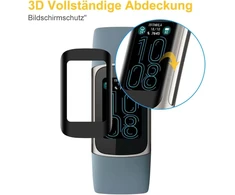 Beukei grūdinto stiklo ekrano apsauga, skirta Fitbit Charge 6, 9h kietumas, Hd skaidrumas, be burbuliukų, atspari įbrėžimams, 3 vnt.