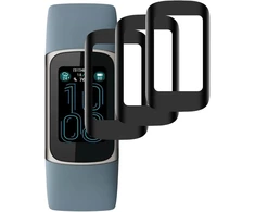 Beukei grūdinto stiklo ekrano apsauga, skirta Fitbit Charge 6, 9h kietumas, Hd skaidrumas, be burbuliukų, atspari įbrėžimams, 3 vnt.