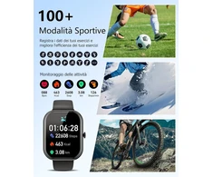 Beyced išmanusis laikrodis vyrams ir moterims, 2.01 colio fitneso laikrodis su atsiliepimo/atsiliepimo funkcija, 100+ sporto išmanusis laikrodis su širdies ritmo/miego/žingsniamačiu, fitneso apyrankė, skirta android ir ios
