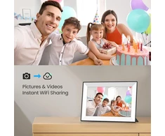 Bgift 10,1 colio Wifi skaitmeninis nuotraukų rėmelis su 32 Gb atmintimi, 1280 x 800 Ips Hd jutikliniu ekranu, išmanusis elektroninis skaitmeninis nuotraukų rėmelis, lengvas nuotraukų ir vaizdo įrašų bendrinimas