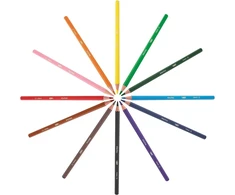 Bic Kids Ecolutions Evolution spalvoti pieštukai piešimui, 24 spalvų, kartoninėje dėžutėje, nuo 5 metų, atsparūs lūžiams ir be medienos, 24 vnt. (1 pakuotė) ir Faber-castell 183800 - Can
