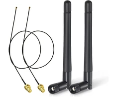 Bingfu M.2 Wifi Antenos 2.4/5/5.8ghz 3dbi Rp-sma (2 vnt.) su Ipex4 kabeliais