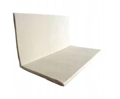 BINO Monio velvet kreminės spalvos kvadratinis žaidimų kilimėlis 105x105 be raukinių