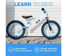 Bixe balansinis dviratis nuo 5 metų - balansinis dviratis dideliems vaikams nuo 5 iki 9 metų - dviratis be pedalų su pneumatinėmis padangomis - berniukams mergaitėms - 16 colių ratas