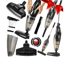 Black &amp; Decker Galingas vertikalus rankinis laidinis dulkių siurblys be maišelio 3in1 lengvas + antgaliai