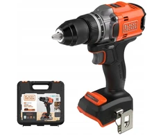Black &amp; Decker Juodas+decker Bld682xn 18v 50nm akumuliatorinis suktuvas be šepetėlių (korpusas) + lagaminas