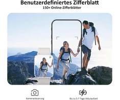 Blackview išmanusis laikrodis vyrams moterims su telefono funkcija (skambinimas / atsiliepimas) / pranešimų priminimas, sportinis laikrodis su daugiau nei 100 sporto režimų, fitneso laikrodis, širdies ritmo miego monitorius, žingsniamatis, išmanusis laikr