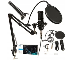 Blow studijinis Usb kondensatorinis mikrofonas su stovu, filtru, didelis žaidimų rinkinys