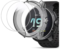 Blueshaweu apsauginis dėklas, suderinamas su Suunto Race/race S išmaniuoju laikrodžiu, itin plonas Tpu apsauginis dėklas, suderinamas su Suunto Race/race S (juodas + 2 x apsauginis stiklas, Race 1.43”)