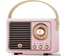 Kompiuterio kolonėlės Bluetooth kolonėlė, maža, retro, nešiojama vakarėlių kolonėlė naudojimui patalpose ir lauke, kawaii dekoracija, vaikų kambario dekoracija, šaunios dovanos mergaitėms, berniukams, vaikams, paaugliams, moterims