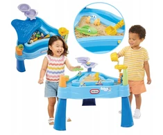 Bluey vandens stalas smėlio dėžė little tikes žaidimų staliukas + figūrėlės