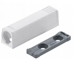 Blum adapteris 956.1201 Tip-on tiesus trumpas baltas