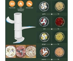 Blumway mini smulkintuvas svogūnams, 250 ml mini česnakų smulkintuvas daržovių smulkintuvas elektrinis smulkintuvas su 3 aštriais ašmenimis česnakams daržovėms vaisiams mėsai, rožinis