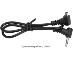 Blykstės sinchronizavimo kabelis, lightning kabelis 2.5, blykstės sinchronizavimo kabelis, 30 cm lengvas blykstės pc sinchronizavimo kabelis, 2.5 mm male to male pc sinchronizavimo kabelis