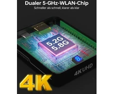 Televizorius Bmoste belaidis Hdmi siųstuvas ir imtuvas 4k, 9 nustatomi „wi-fi“ kanalai, 200 pėdų / 60 m, 3-ios kartos antena, vaizdo ir garso transliacija iš nešiojamojo kompiuterio, kompiuterio, Stb, kameros į televizorių, projektorių, monitorių (juodas)