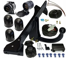 Bmw 7 vii e38 pilnas vilkimo kablys su moduliu 13pin laidų rinkinys adapteris 13 7p