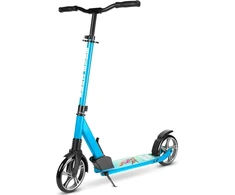 Boldcube didelis paspirtukas vaikams su xxl ratais 7-16+ metų, sulankstomas, reguliuojamas vairo aukštis nuo 86 iki 111 cm, žydros spalvos