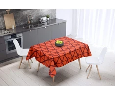 Bonamaison virtuvės dekoratyvinė staltiesė oranžinė bordo 140 x 140 cm - sukurta ir pagaminta Turkijoje