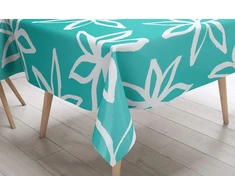 Bonamaison virtuvinis dekoratyvinis staltiesė turkio spalvos balta 140 x 140 cm - suprojektuota ir pagaminta Turkijoje