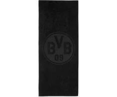 Borussia Dortmund Bvb vonios rankšluostis 180 x 70 cm juodas 100% medvilnė Bvb emblema