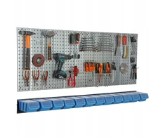 Botle Metalinė įrankių lentyna 1560x713 mm su 12 dėžučių