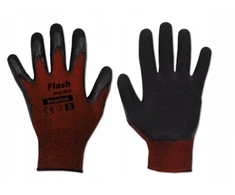 Bradas flash grip red apsauginės darbo pirštinės, dydis 9