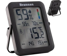 Brannan maksimalus ir minimalus vidaus drėgmės matuoklis higrometras - tikslus kambario termometras su maksimalios ir minimalios temperatūros įrašymo funkcija, skaitmeninis ekranas namų ar biuro stebėjimui