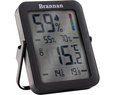 Brannan maksimalus ir minimalus vidaus drėgmės matuoklis higrometras - tikslus kambario termometras su maksimalios ir minimalios temperatūros įrašymo funkcija, skaitmeninis ekranas namų ar biuro stebėjimui