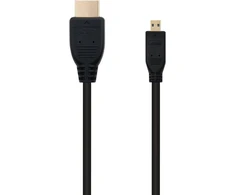 Brightium didelės spartos micro hdmi v1.4 kabelis su ethernet, a/m-d/m, ilgis 1.8m, idealiai tinka prijungti nešiojamus įrenginius prie hd ekranų, palaiko vaizdo raišką iki 4k